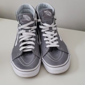 Grey high top vans